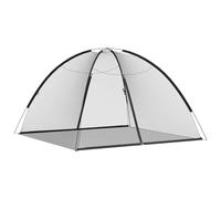 vidaXL Mosquitera con Puertas Mongolia 220 Malla Negra 200x200x135 cm, Red de Mosquitos, Malla para Mosquitos, mosquitera portátil