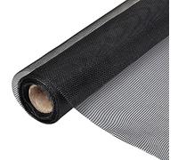 vidaXL Mosquitera de Fibra de Vidrio Negra 100x500 cm Red Anti contra Insectos