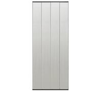 vidaXL Mosquitera de puerta cortina malla poliéster negro 100x220 cm