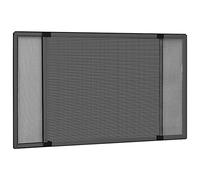 vidaXL Mosquitera Extensible de Ventanas Malla Deslizante Insecto Mosca Avispa Abeja Balcón Terraza Persiana Protección Gris Antracita (100-193) X75cm
