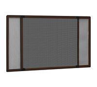 vidaXL Mosquitera Extensible para Ventanas Malla Deslizante Insecto Mosca Avispa Abeja Balcón Terraza Persiana Protección Marrón (75-143) X50 cm