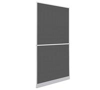 vidaXL Mosquitera Fija Puertas Abatibles Blanca 100x215cm Malla Anti Mosquitos