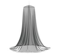 vidaXL Mosquitera para cama 156 gasa 3 piezas 156 malla negra Ø 56 x 220 cm, dormitorio, mosquitera moderna, protección contra insectos para cama, marco A, dosel, evitar pesadillas y decoración