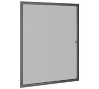 vidaXL Mosquitera para Ventanas, Malla de Protección contra Mosquitos y Moscas, Tela Mosquitera Recortable con Marco, Gris Antracita 100x120 cm