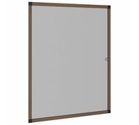 vidaXL Mosquitera para ventanas Marrón 130 x 150 cm