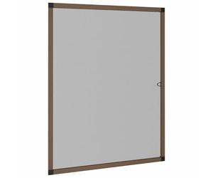 vidaXL Mosquitera para ventanas Marrón 130 x 150 cm