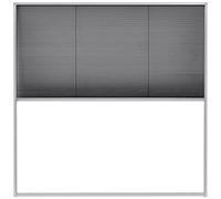vidaXL Mosquitera Plisada para Ventana Aluminio 120x100cm Persiana Antinsectos
