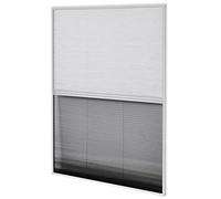 vidaXL Mosquitera plisada para ventanas aluminio 80x120cm con sombrilla