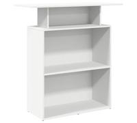 vidaXL Mostrador de recepción blanco 100x40x104cm madera de ingeniería, mostrador de recepción, mostrador de recepción de oficina, mostrador de caja