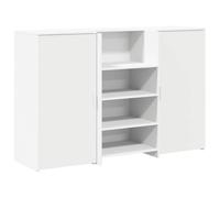 vidaXL Mostrador de recepción de oficina Blanco 155x50x103,5 cm Madera ingeniería