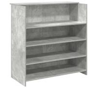 vidaXL Mostrador de recepción Gris hormigón 100x50x103,5 cm