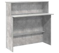vidaXL Mostrador de recepción Gris hormigón 100x50x103,5 cm