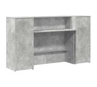 vidaXL Mostrador de recepción Gris hormigón 180x50x103,5 cm, mostrador de recepción, mostrador de recepción de Oficina, mostrador de Caja