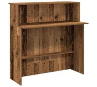 vidaXL Mostrador de recepción Madera Vieja 100x50x103,5 cm, mostrador de recepción, mostrador de recepción de Oficina, mostrador de Caja