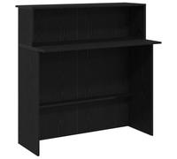 vidaXL Mostrador de recepción negro 100x50x103,5 cm madera ingeniería