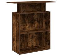 vidaXL Mostrador de recepción roble ahumado 100x40x104 cm, mostrador de recepción, mostrador de recepción de oficina, mostrador de caja