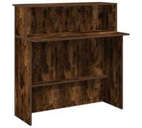 vidaXL Mostrador de recepción roble ahumado 100 x 50 x 103,5 cm