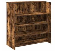 vidaXL Mostrador de recepción roble ahumado 100x50x103,5 cm, mostrador de recepción, mostrador de recepción de oficina, mostrador de caja