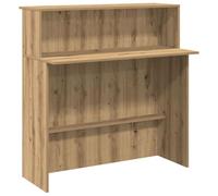 vidaXL Mostrador de recepción Roble artisian 100x50x103,5 cm, mostrador de recepción, mostrador de recepción de Oficina, mostrador de Caja