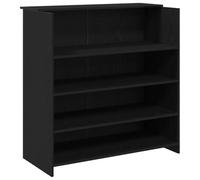 vidaXL Mostrador de recepción Roble Negro 100x50x103,5 cm, mostrador de recepción, mostrador de recepción de Oficina, mostrador de Caja