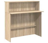 vidaXL Mostrador de recepción de oficina Roble Sonoma 100x50x103,5 cm