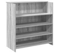 vidaXL Mostrador de recepción sonoma gris 100x50x103,5 cm, mostrador de recepción, mostrador de recepción de oficina, mostrador de caja