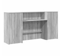 vidaXL Mostrador de recepción Sonoma Gris 200x50x103,5 cm