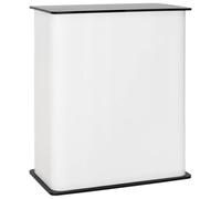 vidaXL Mostrador para ferias Negro y Blanco 80 x 40 x 93 cm