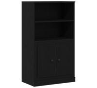 vidaXL Mueble Alto 60X35.5X103.5 cm Roble Negro Madera Resistente Moderno Armario de Almacenamiento para Sala de Estar o Muebles de Comedor