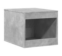 vidaXL Mueble arenero de Gatos Madera Gris hormigón 47x59x42 cm, Mueble de arenero para Gatos, Muebles para Caja de Arena, Armario para arenero para Gatos
