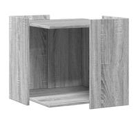 vidaXL Mueble arenero para Gatos Madera Gris Sonoma 53x53x51 cm, Mueble de arenero para Gatos, Muebles para Caja de Arena, Armario para arenero para Gatos