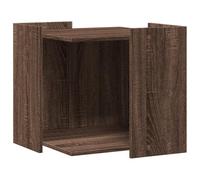 vidaXL Mueble arenero para Gatos Madera marrón Roble 53x53x51 cm, Mueble de arenero para Gatos, Muebles para Caja de Arena, Armario para arenero para Gatos