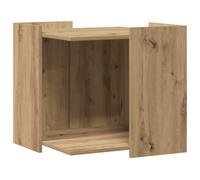 vidaXL Mueble arenero para Gatos Madera Roble artisian 53x53x51 cm, Mueble de arenero para Gatos, Muebles para Caja de Arena, Armario para arenero para Gatos