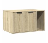 vidaXL Mueble arenero para Gatos Madera Roble Sonoma 80x50x45 cm, Mueble de arenero para Gatos, Muebles para Caja de Arena, Armario para arenero para Gatos