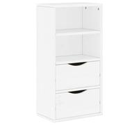 vidaXL Mueble Auxiliar con cajones ODDA Blanco 40x24x79 cm Madera Pino, Armario, Armario de almacenaje, aparador, aparador, Buffet