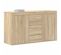 vidaXL Mueble Auxiliar Moderno de Roble Sonoma | Unidad de Almacenamiento | Mesa Buffet para Comedor y Sala | Mueble Chic Compacto de 6 Compartimentos