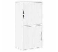 vidaXL Mueble auxiliar ODDA blanco 40x24x79 cm madera maciza de pino, armario, armario de almacenaje, aparador, aparador, buffet