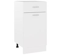 vidaXL Armario inferior cajón cocina aglomerado blanco 40x46x81,5 cm