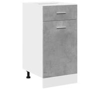 vidaXL Mueble bajo con cajón Lyon de, Gris hormigón, 40 x 46 x 81,5 cm, Madera de ingeniería