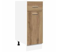 vidaXL Mueble bajo Lyon con cajón Roble artesanal, madera de ingeniería 30 x 46 x 81,5 cm