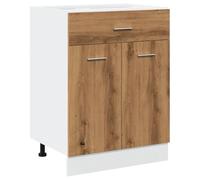 vidaXL Mueble bajo con cajón Lyon - Roble artesanal, madera de ingeniería, 60 x 46 x 81,5 cm