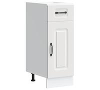 vidaXL Mueble bajo de Cocina Kalmar Madera de ingeniería Blanca, Mueble bajo de Fregadero, Mueble bajo de Cocina con cajón, Mueble bajo de Fregadero