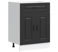 vidaXL Mueble bajo de Cocina Kalmar Madera de ingeniería Negra