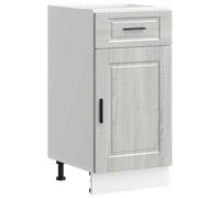 vidaXL Mueble bajo de Cocina Porto Gris Sonoma Madera reconstituida, Mueble bajo de Fregadero, Mueble bajo de Cocina con cajón, Mueble bajo de Fregadero
