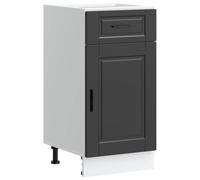 vidaXL Mueble bajo de Cocina Porto Madera contrachapada Negro, Mueble bajo de Fregadero, Mueble bajo de Cocina con cajón, Mueble bajo de Fregadero