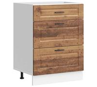 vidaXL Mueble bajo de Cocina Porto Madera Vieja Madera reconstituida, Mueble bajo de Fregadero, Mueble bajo de Cocina con cajón, Mueble bajo de Fregadero