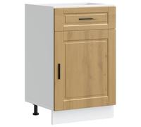 vidaXL Mueble bajo de Cocina Porto Roble Artesano Madera reconstituida, Mueble bajo de Fregadero, Mueble bajo de Cocina con cajón, Mueble bajo de Fregadero