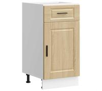 vidaXL Mueble bajo de Cocina Porto Roble Sonoma Madera reconstituida, Mueble bajo de Fregadero, Mueble bajo de Cocina con cajón, Mueble bajo de Fregadero