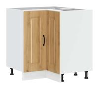vidaXL Mueble bajo esquinero Cocina Kalmar Madera de Roble Artesanal, gabinete de Base de Esquina, Unidad de Base de Esquina de Cocina, gabinete Inferior de Esquina