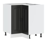 vidaXL Mueble bajo esquinero de Cocina Kalmar Madera ingeniería Negra